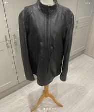 Image of Hugo Boss Leather Men’s Jacket