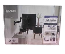 Image of SANUS SMF421-B2 Full Motion TV Wall Mount 26-65” Swivel Tilt Bracket NEW