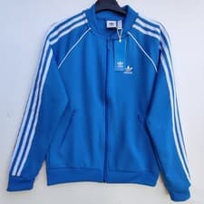 Image of Adidas Originals Blue Superstar Tracksuit Top Jacket | Women's UK 10