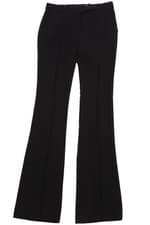 Image of ALEXANDER MCQUEEN BLACK CREPE FLARED PANTS IT 38 UK 6