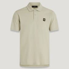 Image of BELSTAFF MONITOR MICRO PIQUE COTTON POLO SHIRT ECHO GREEN SMALL RRP £110 BNWT