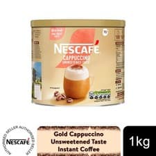Image of Nescafe Gold Instant Coffee Granules 1kg Unsweetened Cappuccino