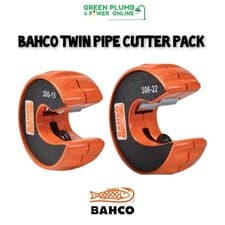 Image of Bahco 306-PACK 2 Piece Tube Cutter Pipe Slice Twin Pack 15 & 22mm