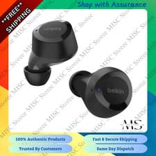 Image of Belkin SoundForm Bolt Bluetooth wireless Headphones Black - Brand New