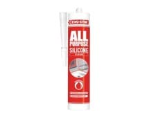 Image of Evo-stik All Purpose Flex Silicone Sealant C20 White, Clear, Brown, Black