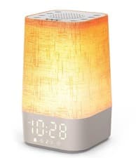 Image of Wake Up Light Sunrise Alarm Clock, Digital Bedside Clock Dimmable Night Light