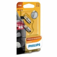 Image of T4W Car Indicators Bulbs 5W 12V Philips Vision 12929B2 BA9s Duo