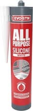 Image of EVO-STIK All Purpose Silicone Sealant - Flexible White 290ml, Waterproof