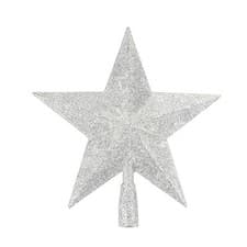 Image of 3D Glitter Star Christmas Tree Topper Decoration in Gold Black White Purple Pink
