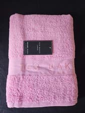 Image of Ted Baker London 100% Cotton Bath Towel 150x85cm - Light Pink