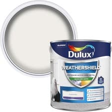 Image of Dulux Weather Shield Quick Dry Satin Paint Pure Brilliant White 2.5L