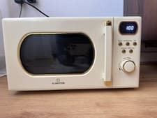 Image of Microwave Oven Digital 20 L 800W Defrost 8 Programmes Grill Freestanding Cream