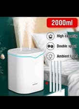 Image of Air Purifier Essential Oil Diffuser LED Aroma Humidifier Ultrasonic Aromatherapy