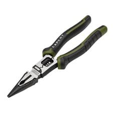 Image of Draper Expert Long Nose Pliers with Wire Stripper, 200mm