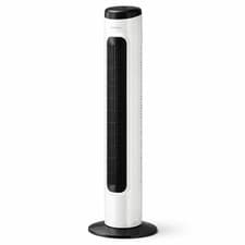 Image of 32" Oscillating Tower Fan 3 Speed Silent Standing Fan 50W White Black Remote