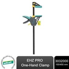 Image of wolfcraft EHZ PRO One-Hand Clamp 100/450 mm - The professional one-hand clamp