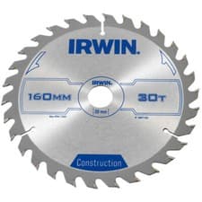 Image of IRWIN® 1897192 Construction Circular Saw Blade 160 x 20mm x 30T ATB