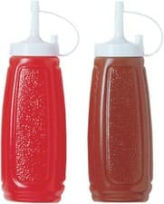 Image of NEW 2 Plastic Sauce Bottles Ideal For BBQ S And Outdoor Eating The Free Shippin