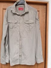 Image of Craghoppers Nosilife Men’s New Parchment Adventure Long Sleeve Shirt Size M