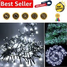 Image of 720 Christmas Tree Cluster Lights Multifunction 8 Light Modes, Timer Green Ca...