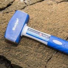 Image of BlueSpot 4lb Club Lump Hammer Hardened Steel Head Fibreglass Grip Handle 1.8Kg