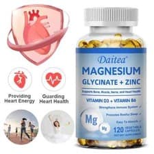 Image of Magnesium Glycinate 4-in-1 Complex - Fatigue Bone Health 30 To 120 Capsules