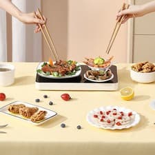 Image of Electric Warming Tray 100W Multifunctional Food Warmer Hot Plate With 3 Tem Part