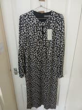 Image of mint velvet Bow Print Midi Dress