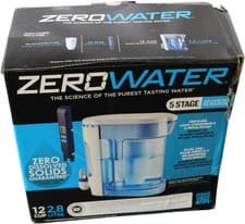 Image of Zerowater 12 Cup 2.8 Litre Ready-read Water Filter 5 Stage No Filter/ Meter