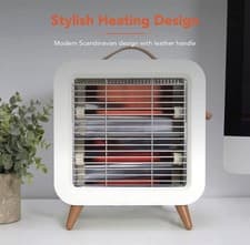 Image of Warmlite Infrared Desk Heater, Ultra-Quiet Compact & Easy To Use 550 W