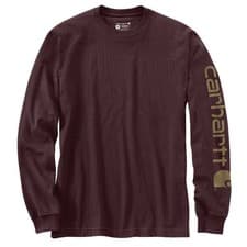 Image of Carhartt Longsleeve Sleeve Logo T-Shirt L/S Port