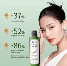 Image of 2pcs Tea Tree Skin Clearing Facial Wash Mattifying Toner 2x 250ml Original UK