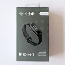 Image of Fitbit Inspire 3 - Health & Fitness Tracker - Black - Brand New Sealed FREE P&P