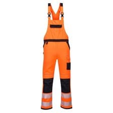 Image of Portwest PW3 Hi-Vis Bib and Brace Durable Reflective PW344