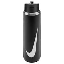 Image of Nike Stainless Steel Straw Water Bottle 24oz Black
