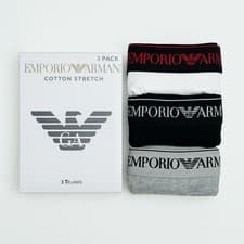 Image of Men's Emporio Armani 3-Pack Underwear – Shorts Boxer Trunks