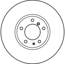 Image of 2x Brake disc Vented DF2602S TRW for BMW ALPINA