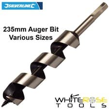 Image of Silverline 235mm Individual Auger Bit Hex Shank 6-32mm High Carbon Steel