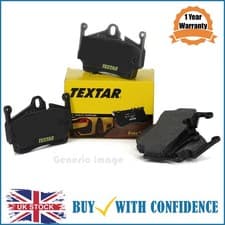 Image of Front Brake Pads Full Set Of 4 2435101 Hyundai Kia Ssangyong Textar