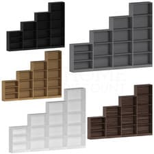 Image of 3 4 5 Tier Bookcase Display Bookshelf Shelving Storage Wooden Organiser Unit