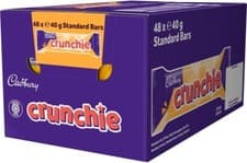 Image of Cadbury Crunchie Chocolate Bars Full Size 48 Bars 40g  New Stock