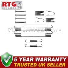 Image of Rear Brake Shoes Fitting Kit Fits Vauxhall Corsa 2006- Fiat Grande Punto 2005-