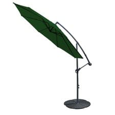 Image of 3M Cantilever Banana Parasol Garden Sun Shade Hanging Umbrella with Base Weight