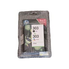 Image of HP 303 Black And Tri-Colour Ink Cartridges Genuine Combo Pack Multipack Inkjet 