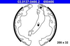 Image of BRAKE SHOE SET ATE 03.0137-0466.2 REAR AXLE FOR CITROËN,OPEL,PEUGEOT,SUZUKI,TOYO