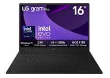 Image of LG Gram PRO 16Z90TP OLED, 120Hz, HDR, CORE ULTRA 7 255H, 1TB SSD, 16GB RAM. 2026