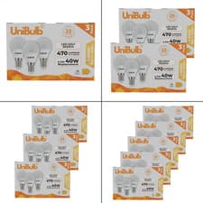 Image of UniBulb Golf Ball E14 4.2W Warm White Bulb for Table Lamps Packs of 3 6 9 12 15