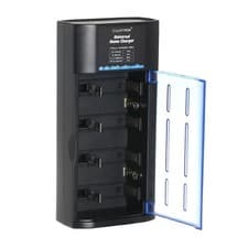 Image of Lloytron Battery Charger Type AA, AAA, C, D, 9V PP3 Ni-Mh Rechargeable Batteries