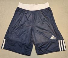 Image of Adidas 3G Speed Shorts Mens Medium Blue Reversible New Athletic Drawstring 32-34