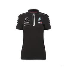 Image of 2018, Black, Mercedes Women's Team Polo Shirt